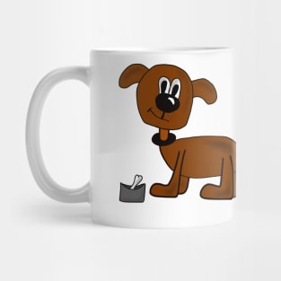 Witzige Hunde Zeichnung Mug